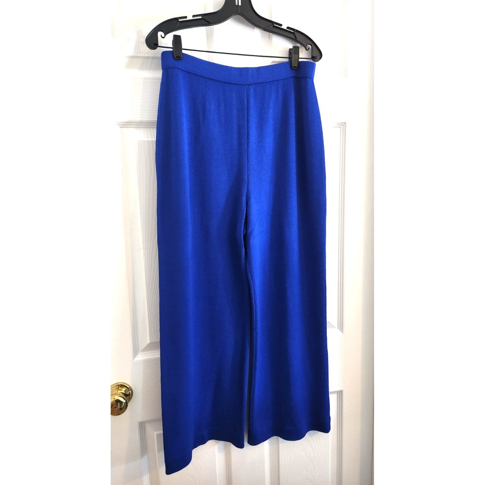 St John Knit Collection by Marie Gray Slacks Pants Size 12 Royal Blue